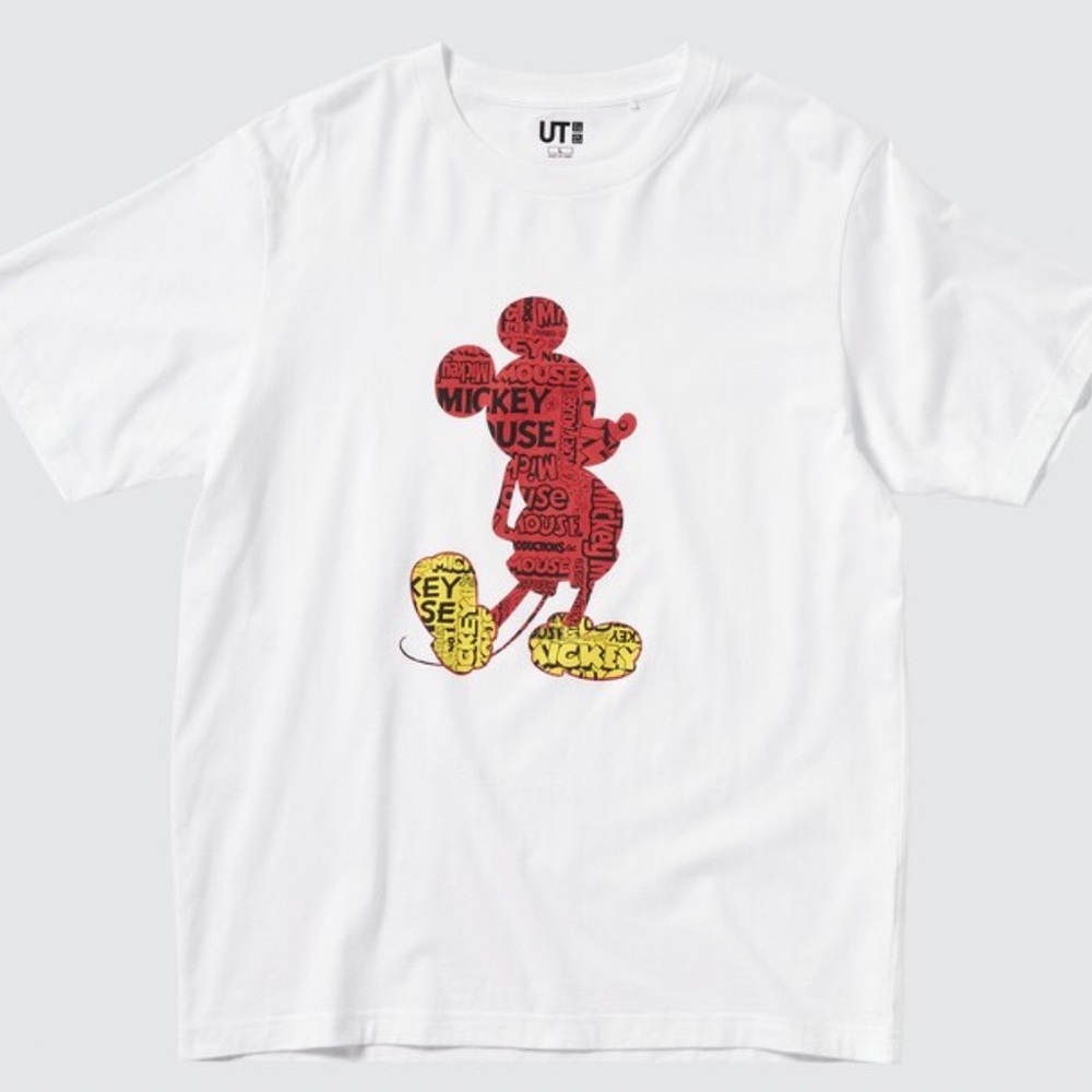 Uniqlo White Mickey Stands UT Short-Sleeve Graphic T-Shirt Size XL